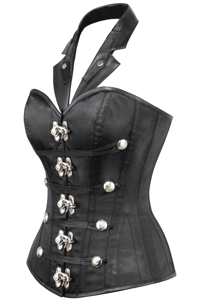 PVC Overbust Corset with Adjustable Hip Gore