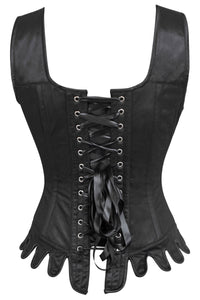 Black Couture Corset with Shoulder Straps