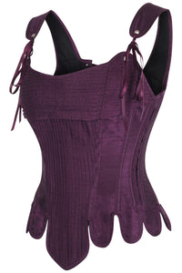 Historically Inspired Overbust Corset in Purple