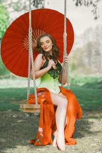 Longline Lime Green Underbust With Flossing