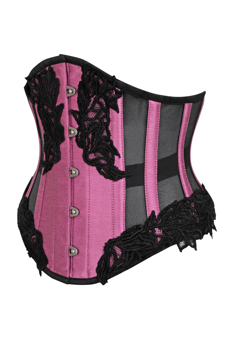 Women's Pink Corset PVC Leather Overbust Corset Bustier Top -  Canada