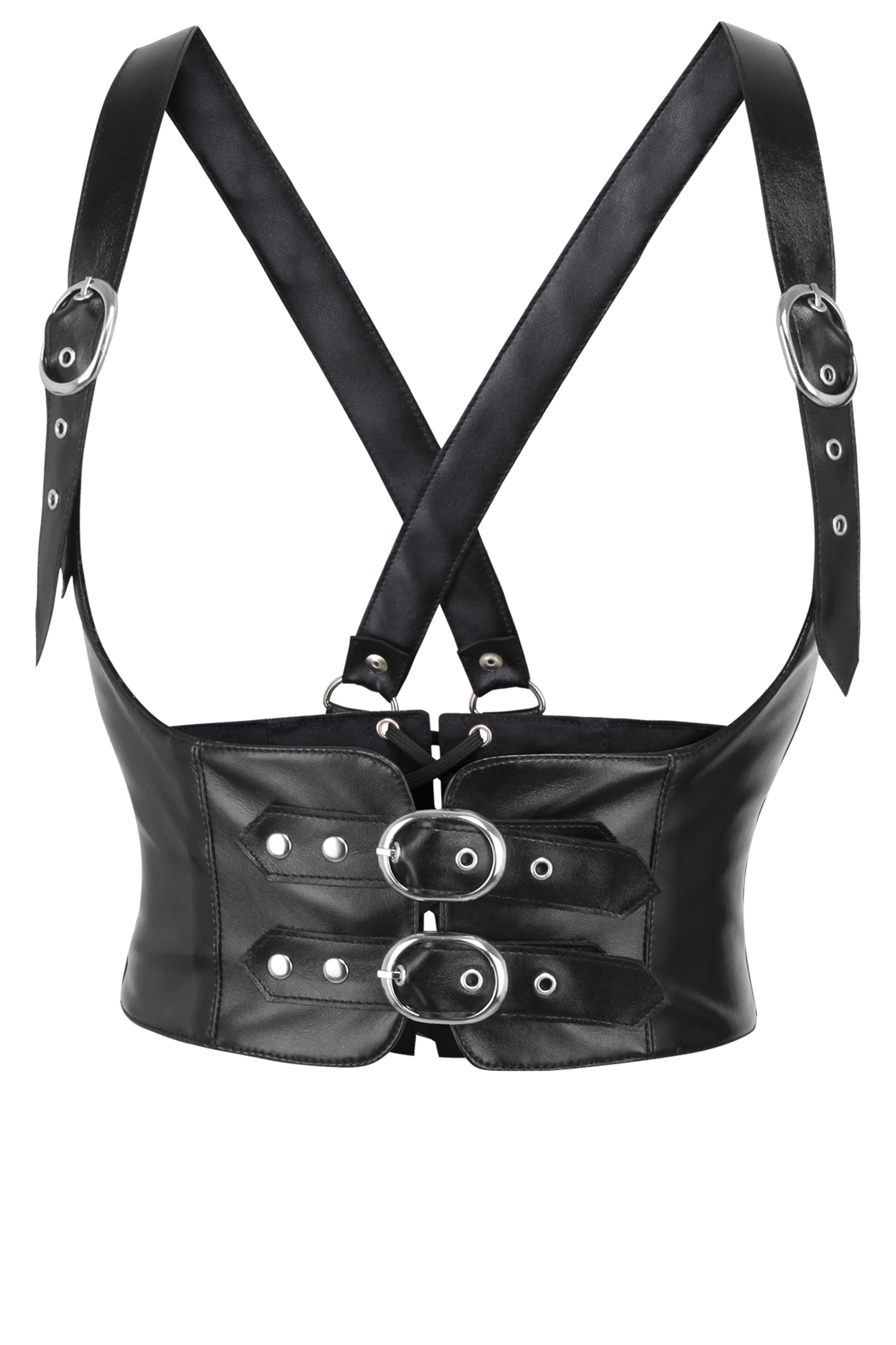Black Faux Leather or PVC Neck Corset/choker -  Canada