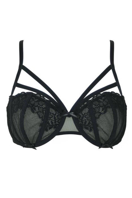 Pour Moi - Strapped Underwired Bra - Black