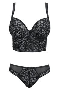 Freya - Soiree Lace Black Underwire Bralette