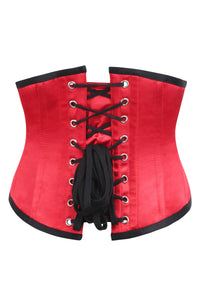 Red Satin Underbust Corset