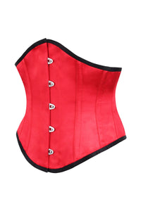 Red Satin Underbust Corset