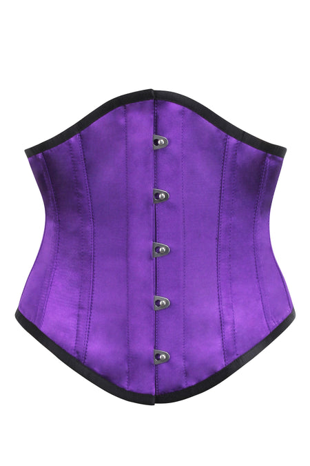 Purple Satin Waspie Underbust