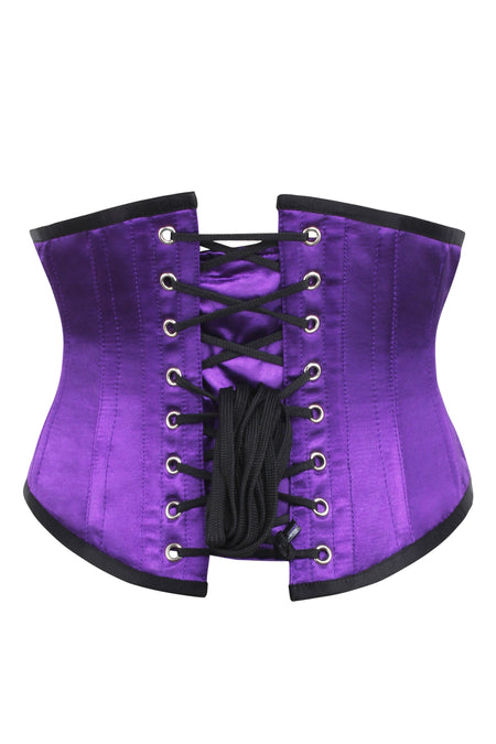 Purple Satin Waspie Underbust