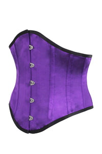 Purple Satin Waspie Underbust