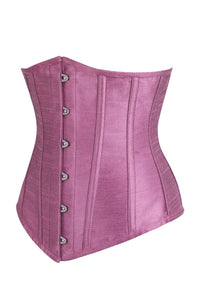 Longline Pink Satin Underbust Corset