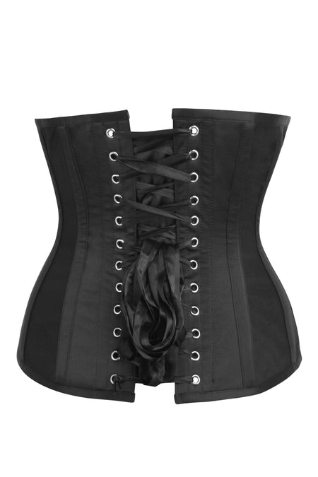 Longline Aqua Sequin and Mesh Panel Underbust