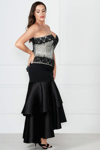 Silver Couture Corset
