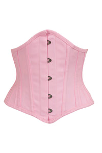 Pink Cotton Waspie Corset