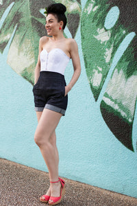 Instant Shape White Satin Overbust