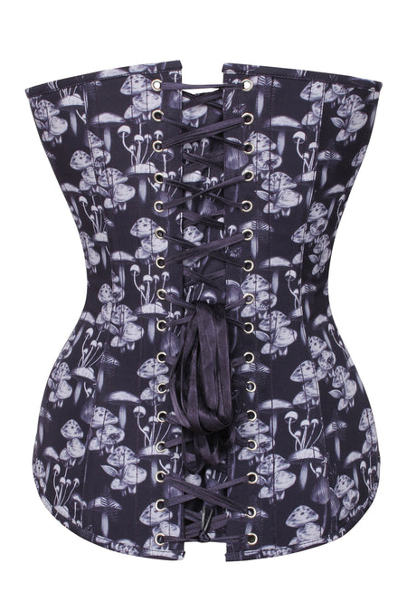 Wild Mushroom Longline Overbust Corset