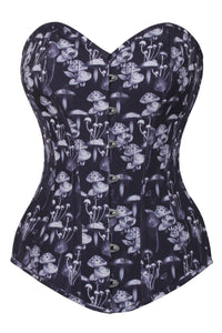 Wild Mushroom Longline Overbust Corset