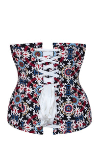Mosaic Tile Longline Underbust Corset