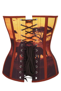 Safari Scene Overbust Corset