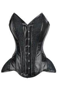 PVC Overbust Corset with Hip Panels