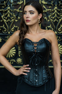 PVC Overbust Corset with Adjustable Hip Gore