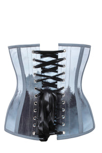 Cloud Grey Misty Forest Underbust Corset