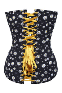 Daisy Print Longline Overbust Corset