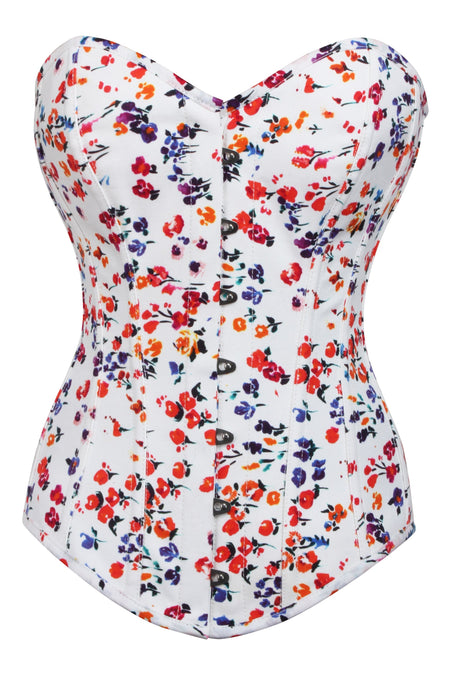 Floral Ditsy Longline Overbust Corset