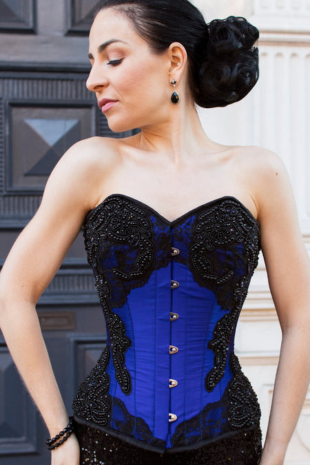 Lace and bead Embellished Corset Overbust
