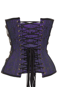 Purple Steampunk Corset With Chains