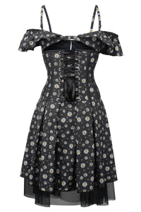 Bardot Americana Daisy Print Corset Dress