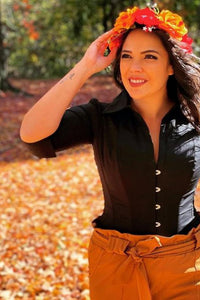 Black Corset Shirt