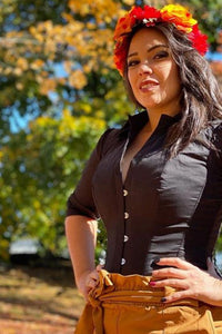 Black Corset Shirt