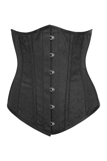 Black Brocade Longline Underbust