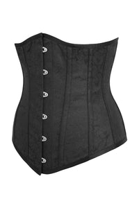 Black Brocade Longline Underbust