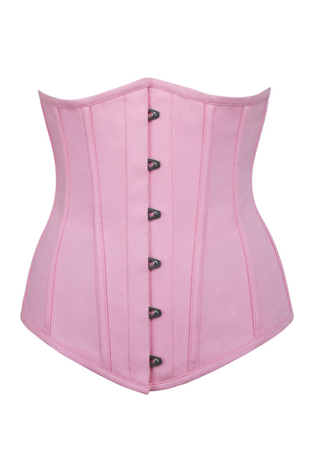 Pink Cotton Longline Underbust
