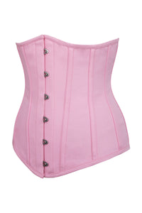 Pink Cotton Longline Underbust