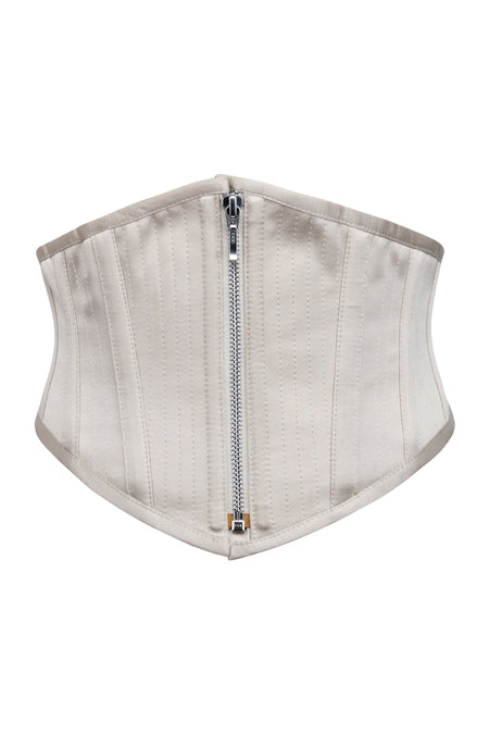 Champagne Satin Waspie Belt