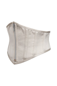 Champagne Satin Waspie Belt