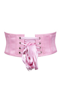 Pink Satin Waspie Belt