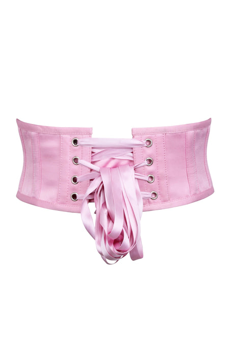 Pink Satin Waspie Belt