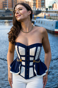Naval Inspired Overbust Corset
