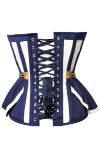Naval Inspired Overbust Corset