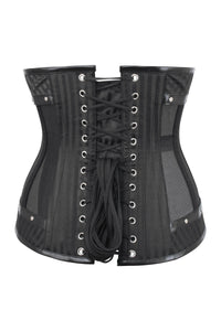 Black Mesh Steampunk Underbust