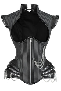 Pinstripe Underbust Corset
