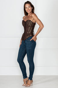 Steampunk LARP Overbust Corset with buckles