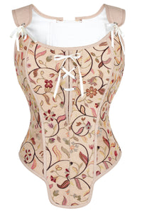 Historic Brocade High Back Overbust Corset