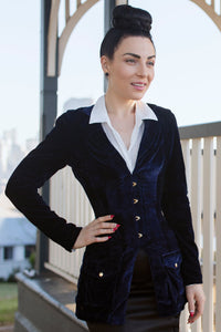 Velvet Corseted Jacket