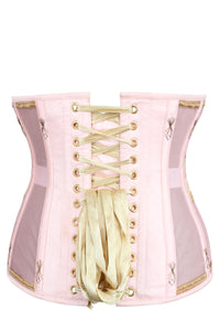 Historically Inspired Peach and Gold Underbust Corset