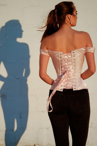 Pale Pink Sleeved Corset