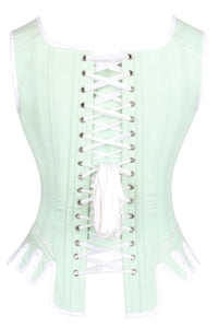 Historically Inspired Spearmint Corset top